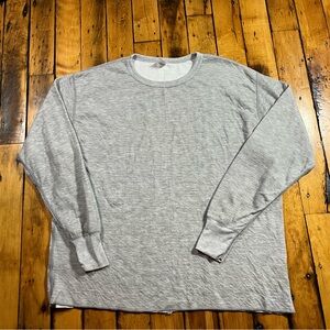 Vintage Duofold Shirt Mens 2XL / XXL Gray Wool Blend Two Layer Thermal Layered